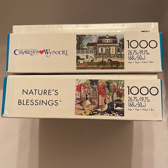 Set of 2 Buffalo 1000 Piece Puzzles- Charles Pinson and Charles Wysocki - Picture 2 of 5